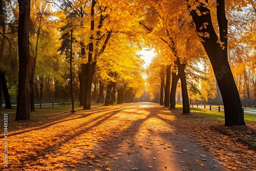 Path in autumn park