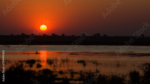 Sunset on the Chobe