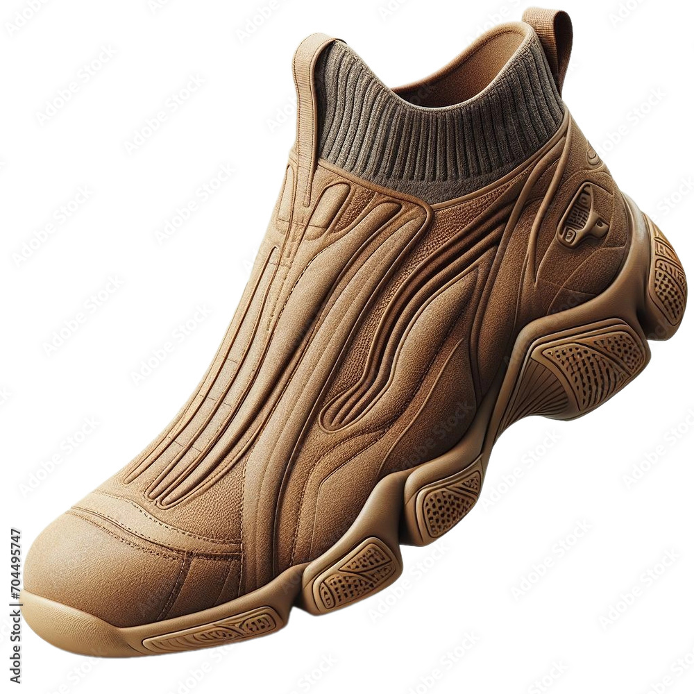 brown shoe on a transparent background brown shoe on a transparent background