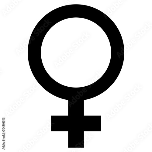 Black on white female symbol icon, vector illustration design