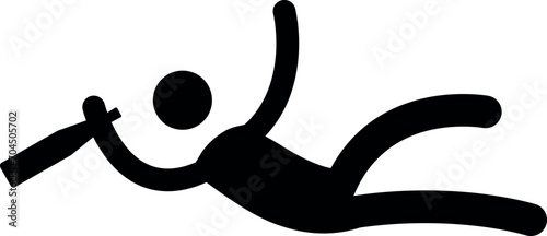 Drunk person sign. Security signs and symbols.