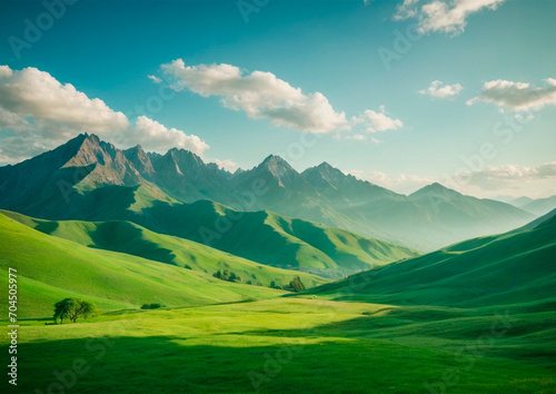 Green Mountains: Majestic Valley Landscape