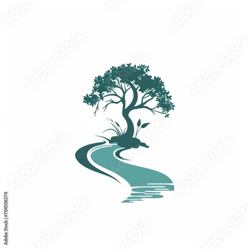  Tree and rivers logo