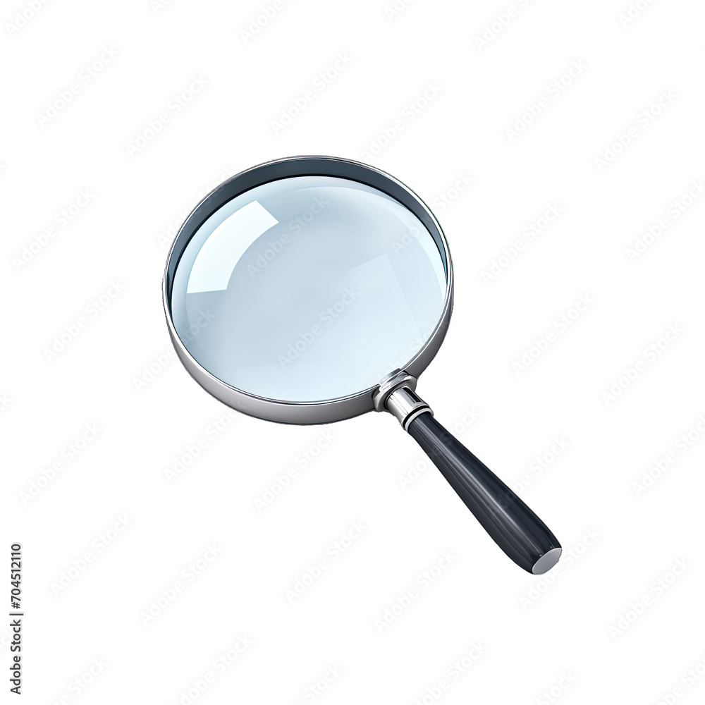 Magnifying Glass Tilted Right - Search and Focus. Isolated on a Transparent Background. Cutout PNG. Magnifying Glass Tilted Right - Search and Focus. Isolated on a Transparent Background. Cutout PNG.