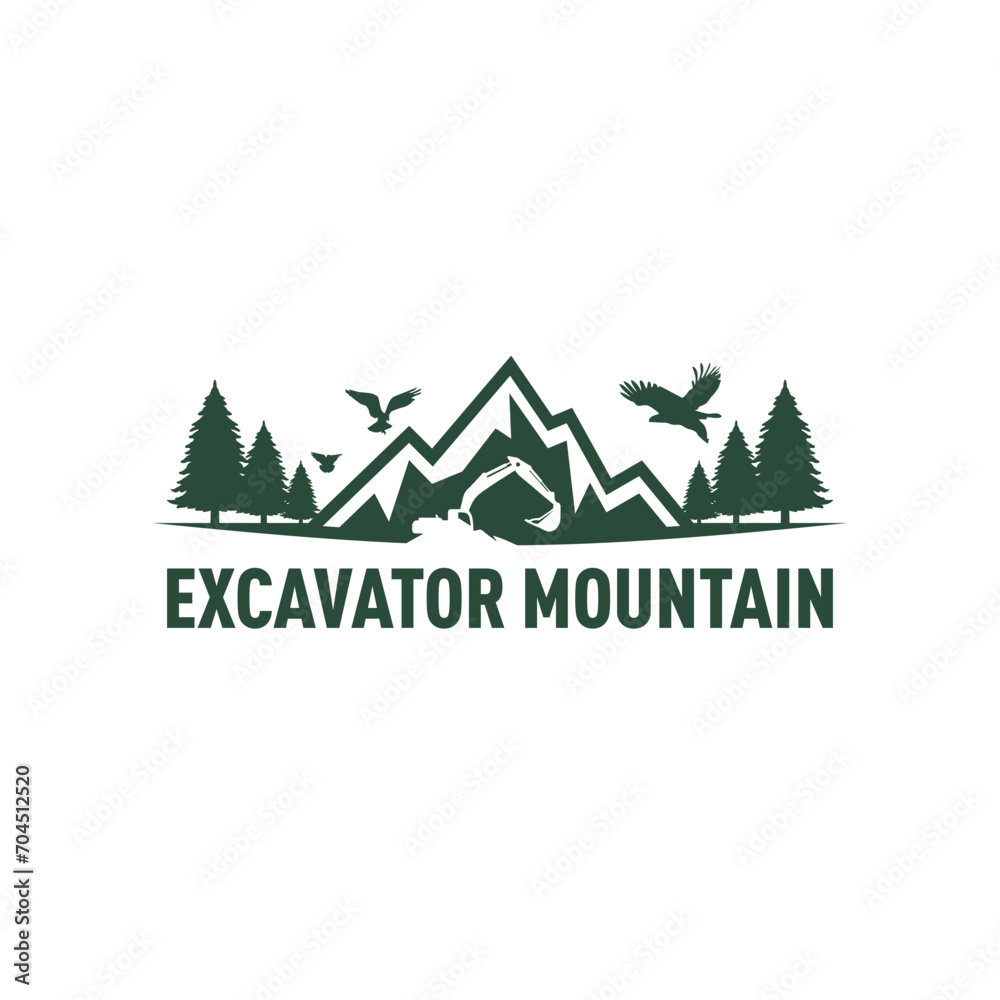 Mountain logo design vector illustration, outdoor adventure