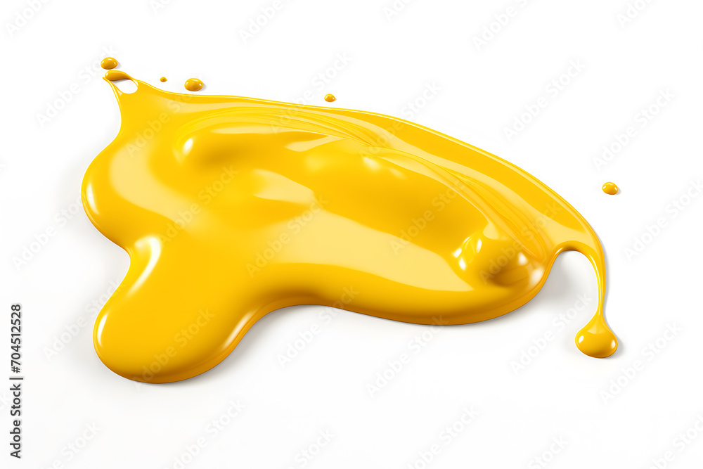 Melted cheese or yellow cream on white background. Melted cheese or yellow cream on white background.