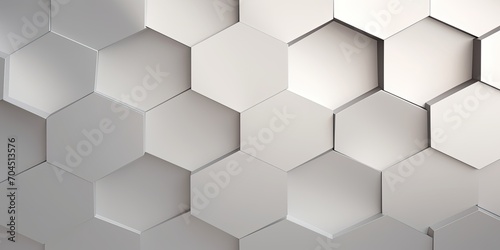 Background with monochromatic hexagons creating a seamless pattern, embodying simplicity and contemporary design © 18042011