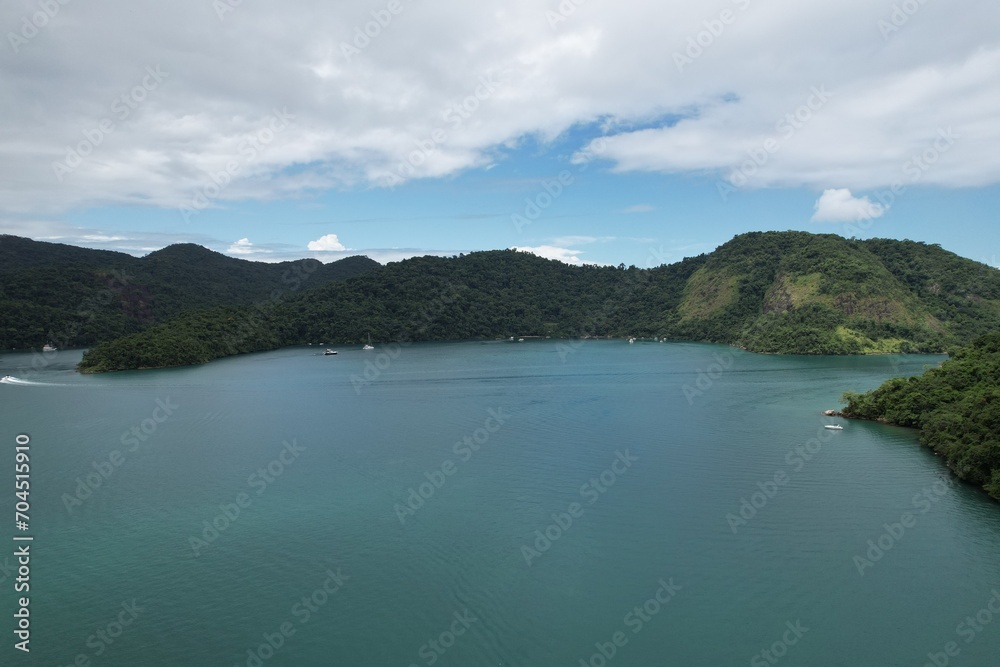 Saco do Mamangua, a tropical fiord in Paraty, Rio de Janeiro, Brazil. South America.