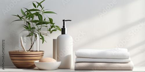 Environmentally conscious bathroom accessories promoting minimalism in the interior. © Lasvu