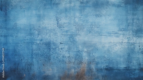 Grunge Style Textured Blue Background. © MdBaki