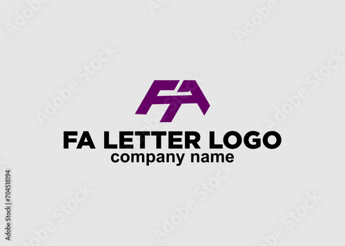 logo fa letter company name