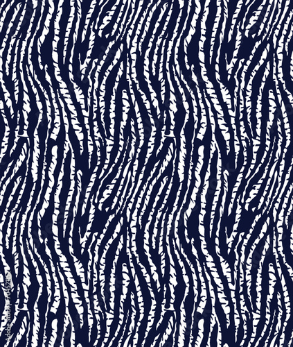 abstracted allover vector negative pattern on navy background.