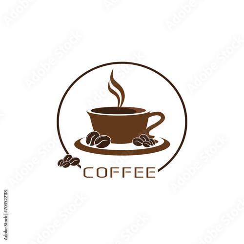 Coffee label , Coffee badge , Coffee logo design