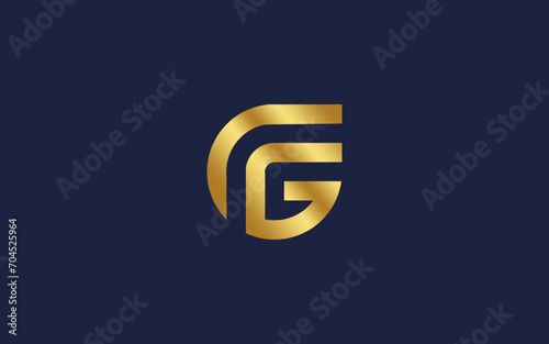 letters fg or gf logo icon design vector design template inspiration photo