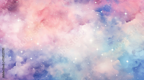 Galaxy background. Pastel galaxy patterned background. 