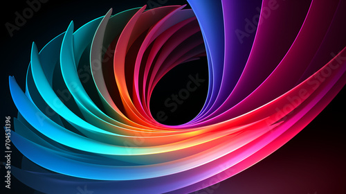 abstract colorful glowing wavy perspective with fractals and curves background 16 9 widescreen wallpapers