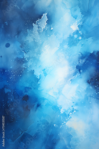 abstract background with blue paint stains