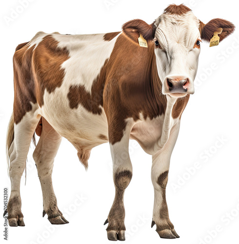 Cow illustration PNG element cut out transparent isolated on white background  PNG file  artwork graphic design.