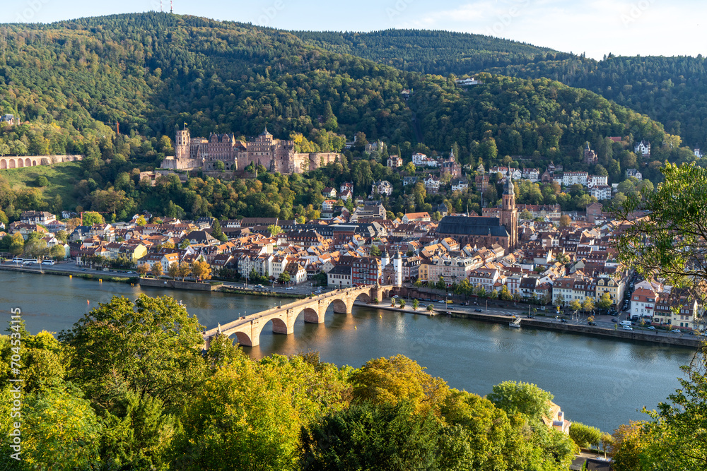Germany, Heidelberg landscape old town