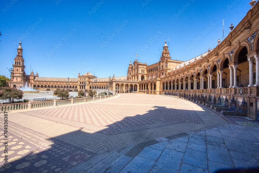 Plaza de Espana in Seville, Spain