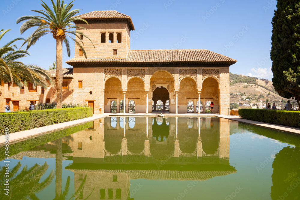Fototapeta premium The El Partal Palace in the Alhambra of Granada, Spain