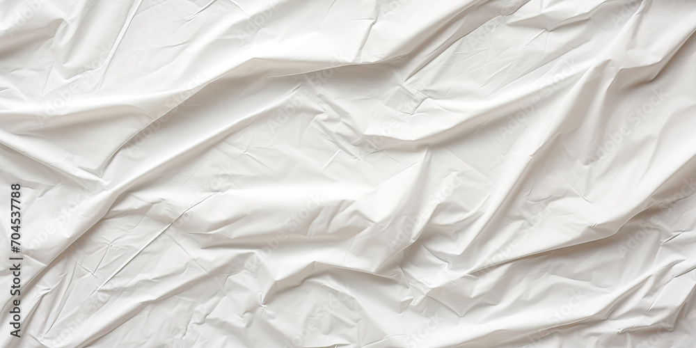 Obraz premium The Art of Wrinkles: A Close-Up of Crumpled White Paper