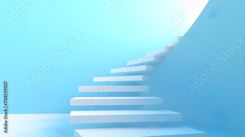 rade stair step to growth success, photo