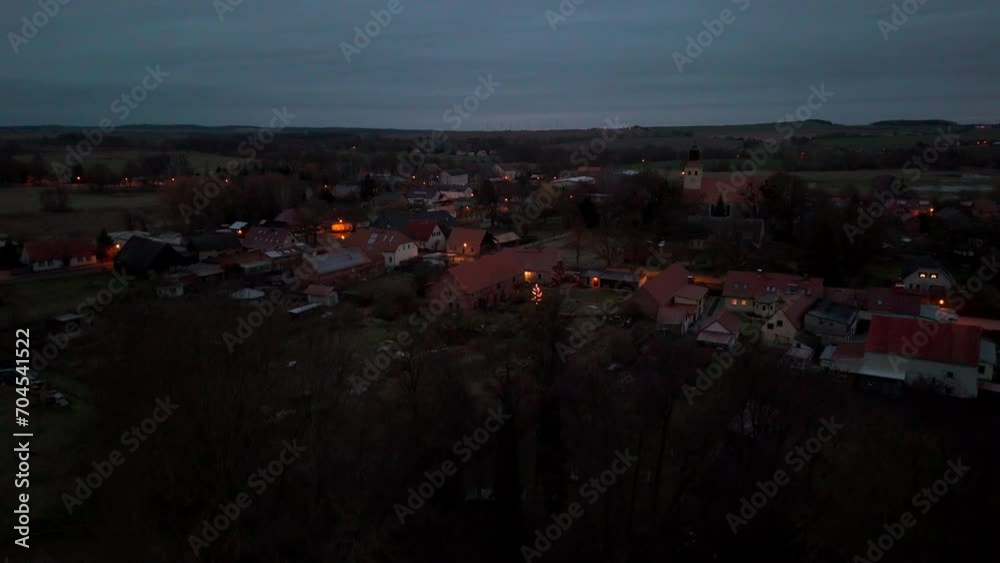 Biesenbrow Angermünde Brandenburg aerial shot of small tiny beautiful village Biesenbrow Angermünde Brandenburg aerial shot of small tiny beautiful village