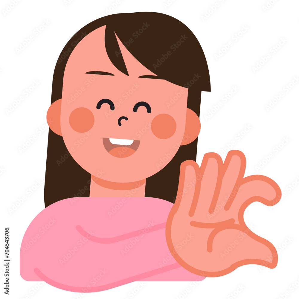 Boy and Girl express their love in sign language on Valentine's Day. SVG