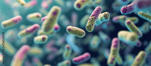 Probiotics, lactic acid bacteria. Bacteria and microorganisms. photo