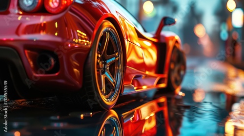 Mesmerizing sport car photography capturing motion blur, reflections, close up, and cinematic speed © Matthew