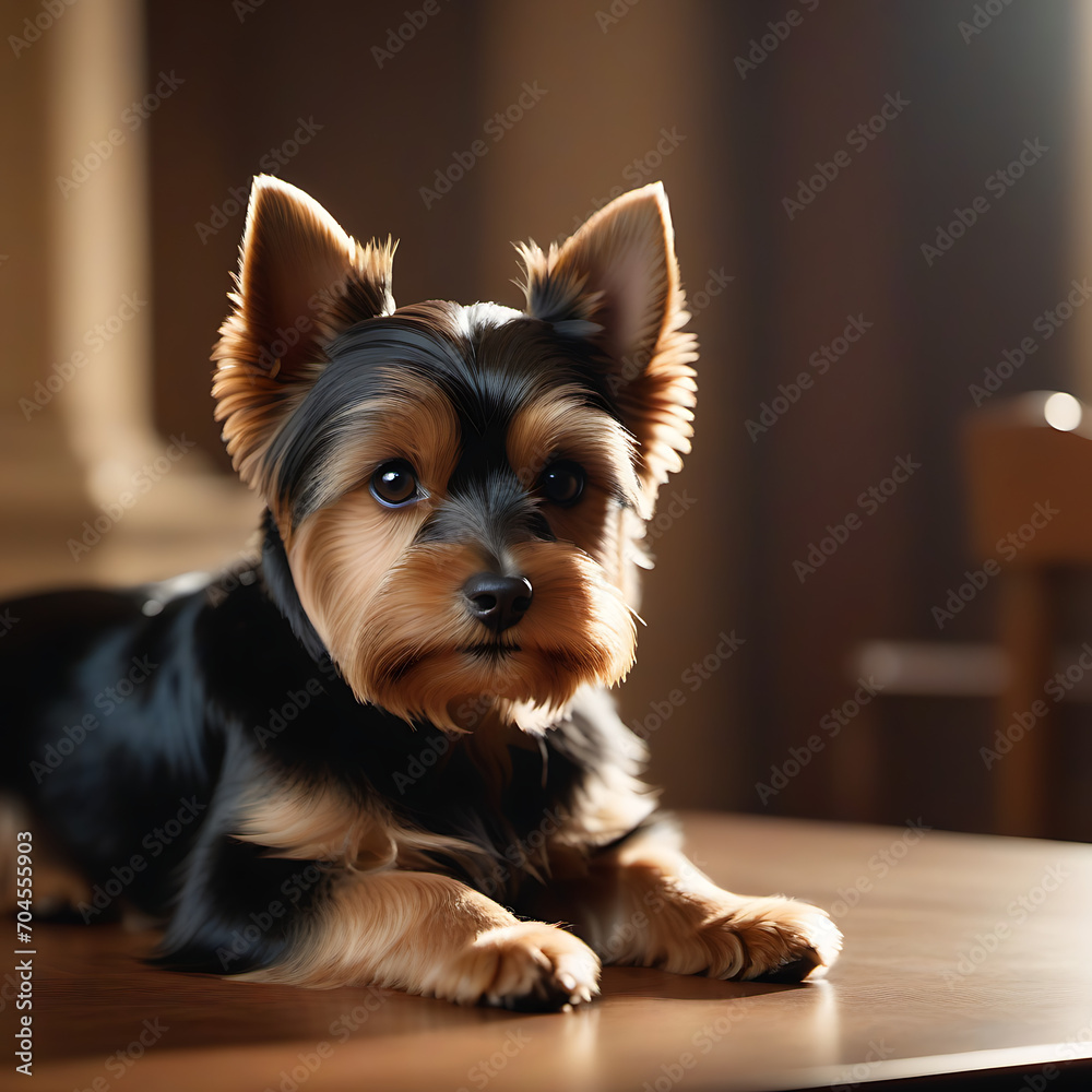 Majestic Yorkshire Terrier Elegance on Display Majestic Yorkshire Terrier Elegance on Display