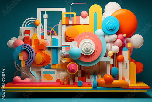 Beautiful illustration created using artificial intelligence. Generative AI.