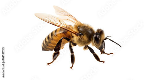 honey bee isolated on transparent background
