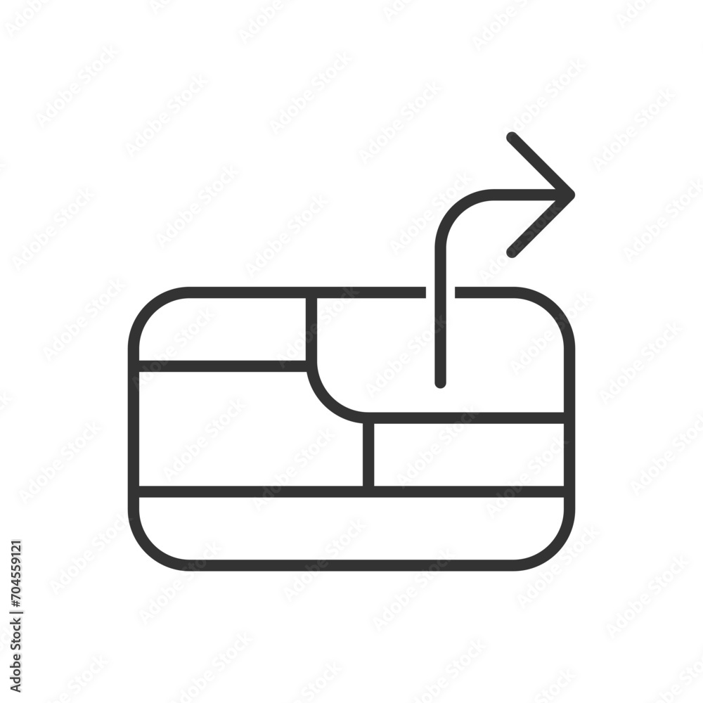 Map Direction Icon - Right Sign Symbol