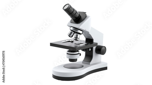 Microscope isolated on transparent background