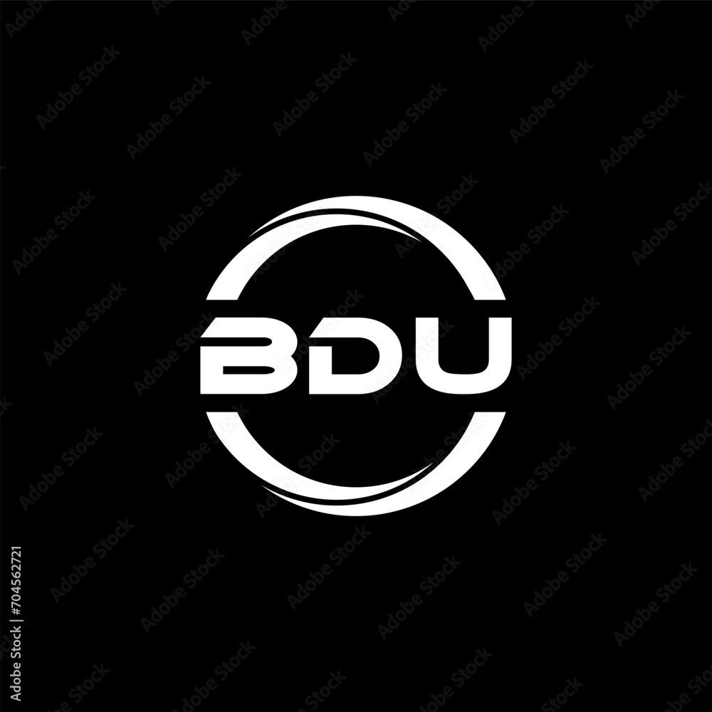 BDU letter logo design with black background in illustrator, cube logo, vector logo, modern alphabet font overlap style. calligraphy designs for logo, Poster, Invitation, etc. BDU letter logo design with black background in illustrator, cube logo, vector logo, modern alphabet font overlap style. calligraphy designs for logo, Poster, Invitation, etc.