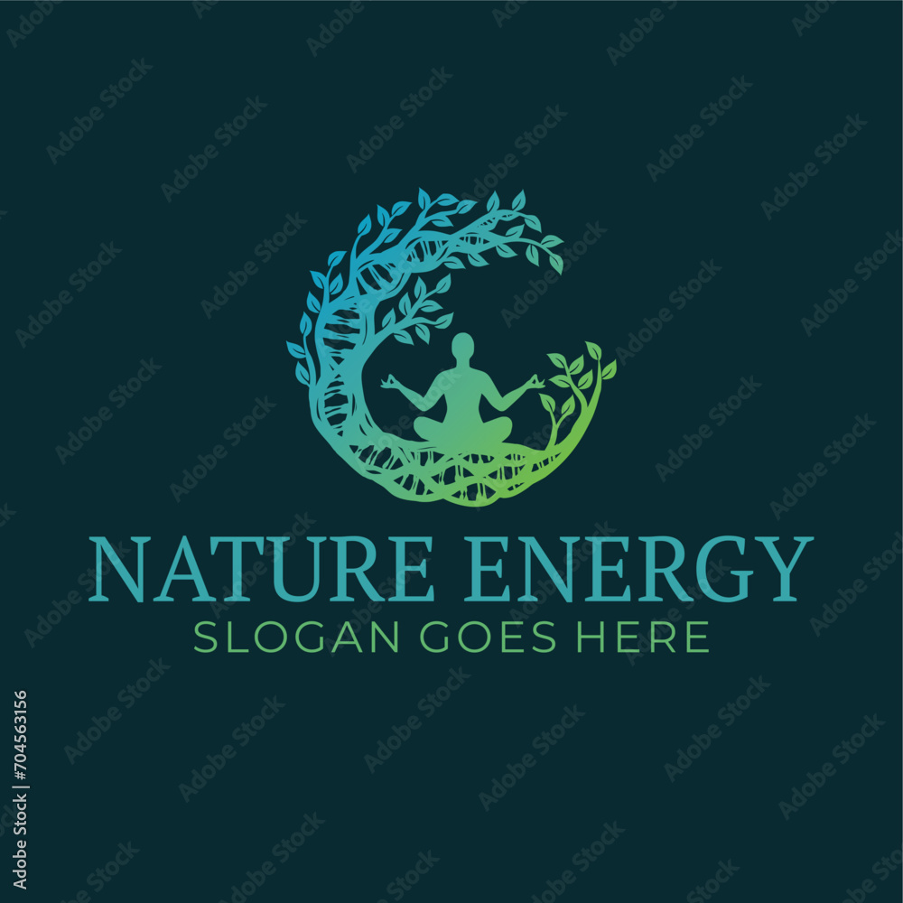 Tree of life yoga logo design. Yellow and blue logos. Beauty Treatment natural illustration.
Tree of life yoga logo design. Yellow and blue logos. Beauty Treatment natural illustration.