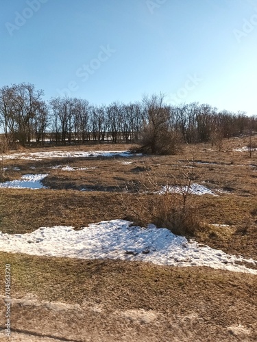 steppe in winter