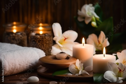 Serenity and Relaxation  Jacuzzi Escape with Candles