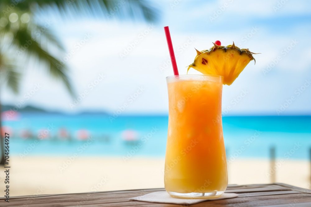 Obraz premium Beach Breeze and Intimate Cocktail Views