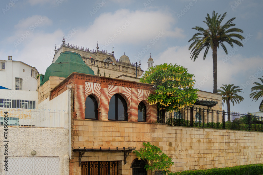 A beautiful building on Tariq Ibn Ziyad Avenue. Rabat. Morocco.