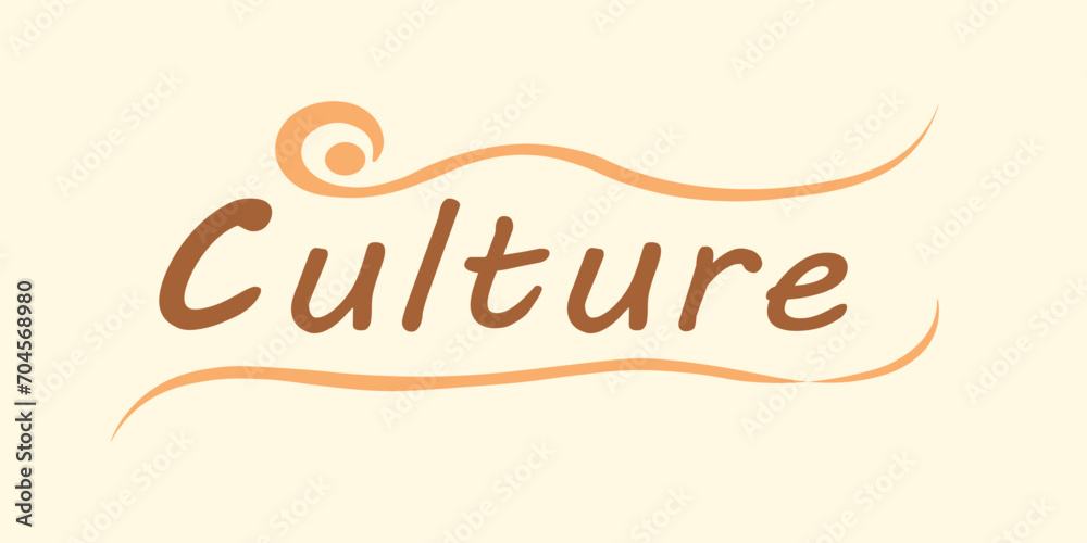 vector image of the slogan culture in pleasant coffee colors vector image of the slogan culture in pleasant coffee colors