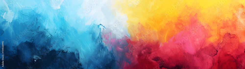Vibrant hues dance across the canvas in a mesmerizing display of abstract modern art, inviting viewers to immerse themselves in the colorful world of acrylic paint Vibrant hues dance across the canvas in a mesmerizing display of abstract modern art, inviting viewers to immerse themselves in the colorful world of acrylic paint