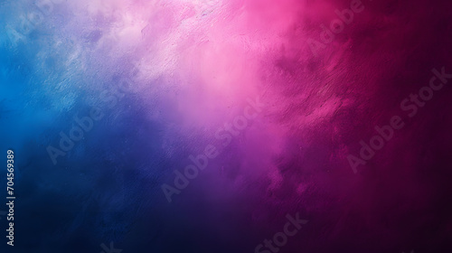 A vibrant burst of colorfulness radiates from the merging shades of magenta, lilac, and violet against a serene blue background, evoking a sense of whimsical wonder and dreamlike beauty