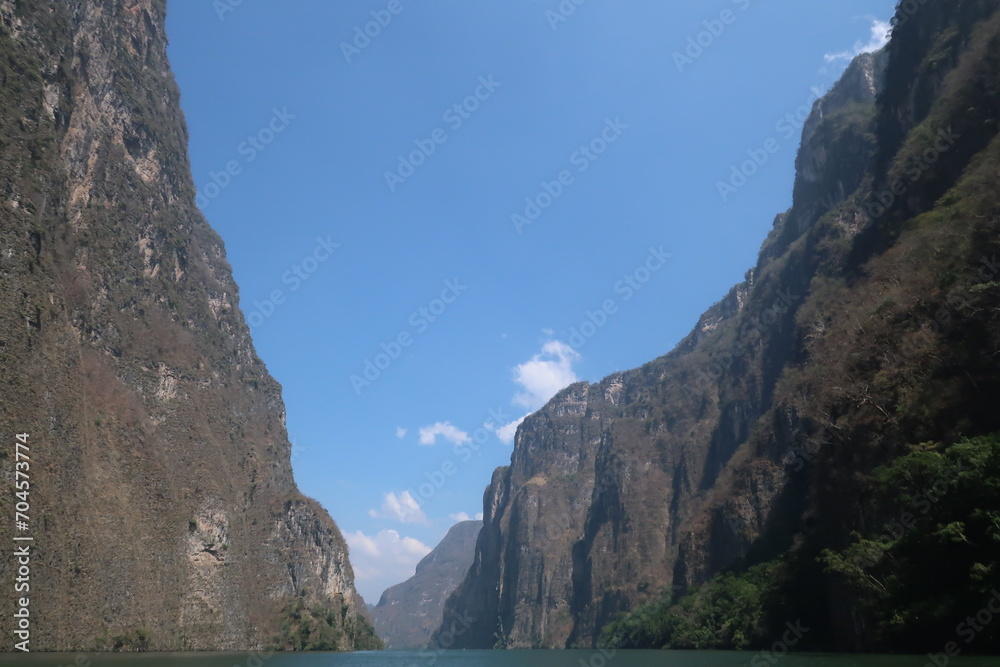 Beautiful landscape of the Sumidero Canyon, Chiapas, Mexico Beautiful landscape of the Sumidero Canyon, Chiapas, Mexico