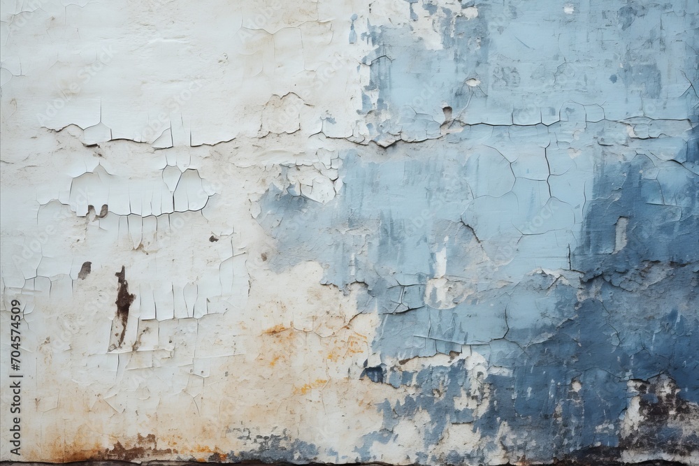 Fototapeta premium Vibrant Blue Grunge Wall. Exquisite Capture of Tones and Textures for Creative Projects