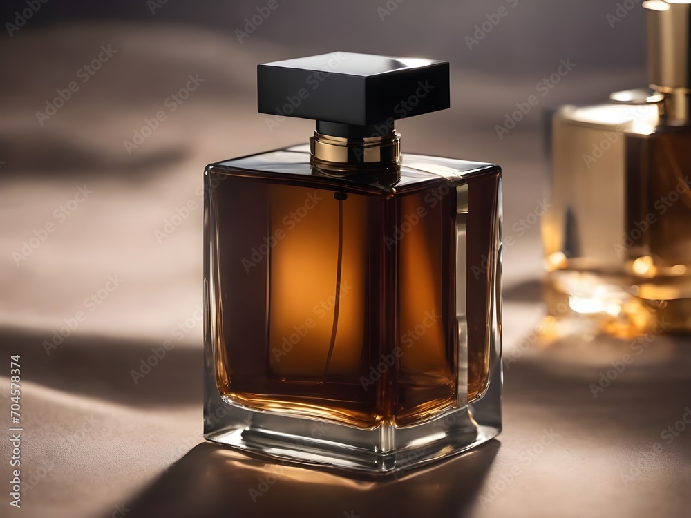 International Fragrance Day March 21. Closeup of Perfume bottle with