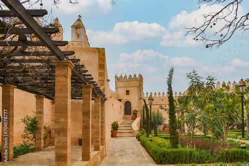 Andalusian gardens in Udayas kasbah. Rabat, Morocco.