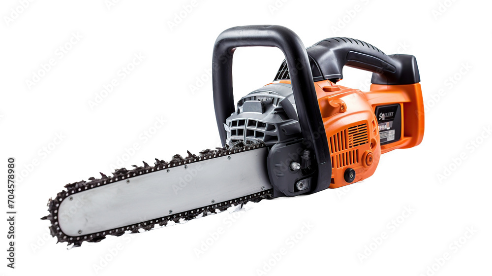 wood cutting saw machine isolated on transparent background